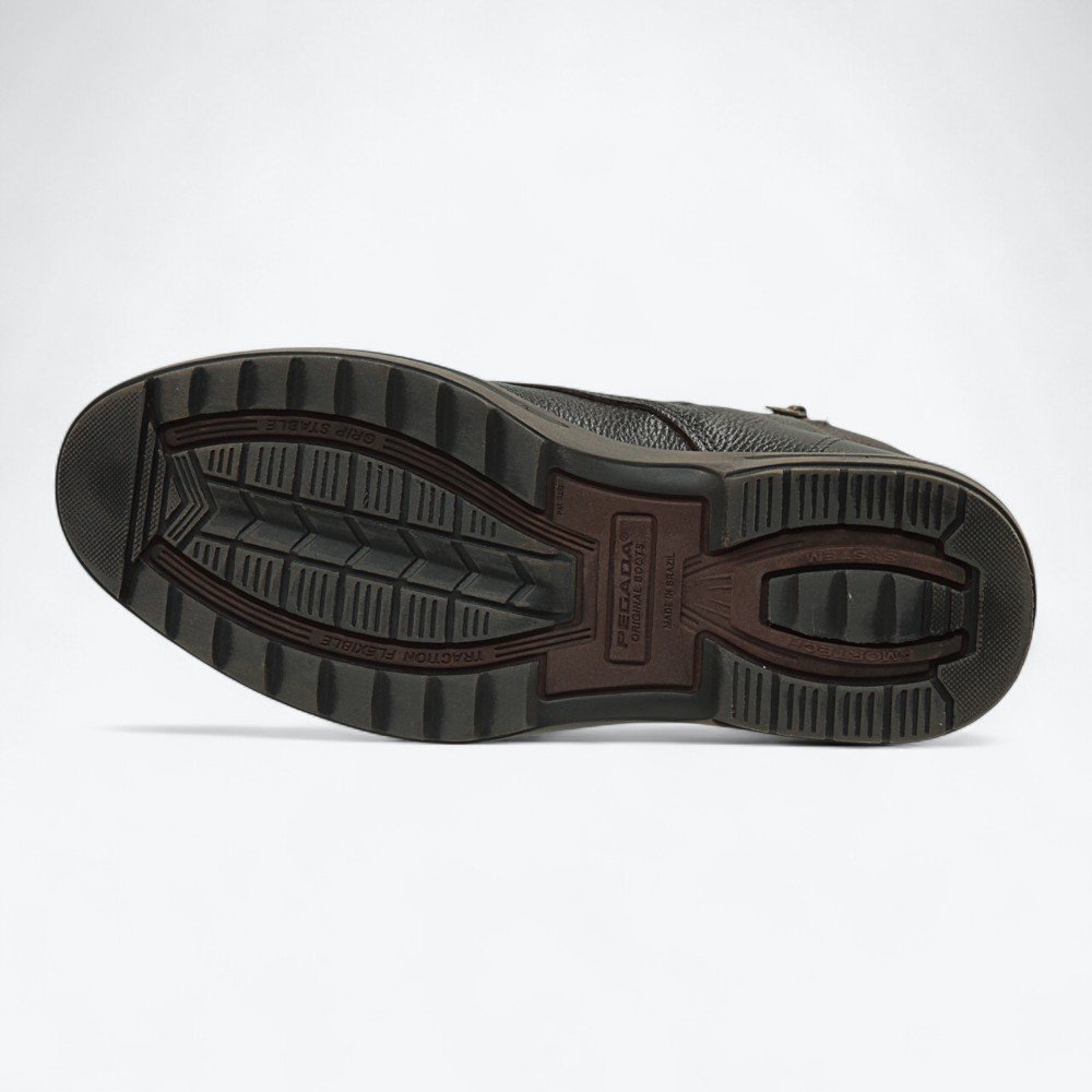 Bota Pegada em Couro Masculina 18180302 Marrom Escuro 6
