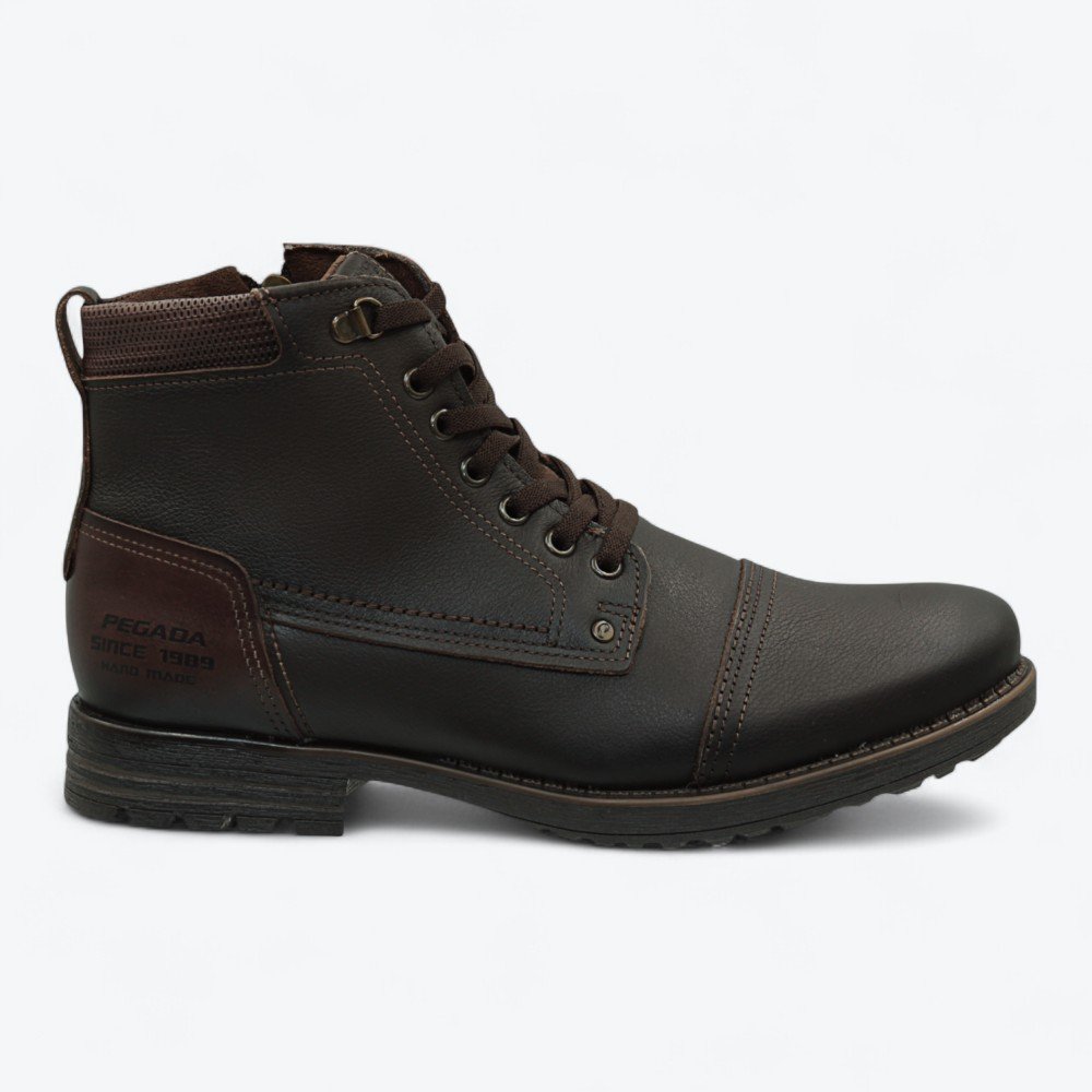 Bota Pegada em Couro Masculina 18075004