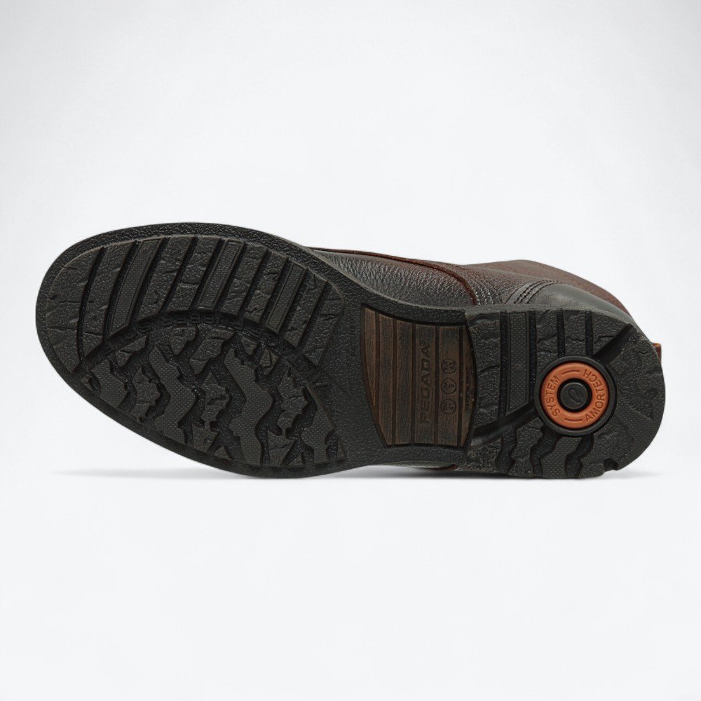 Bota Pegada em Couro Masculina 18074512 Marrom 6