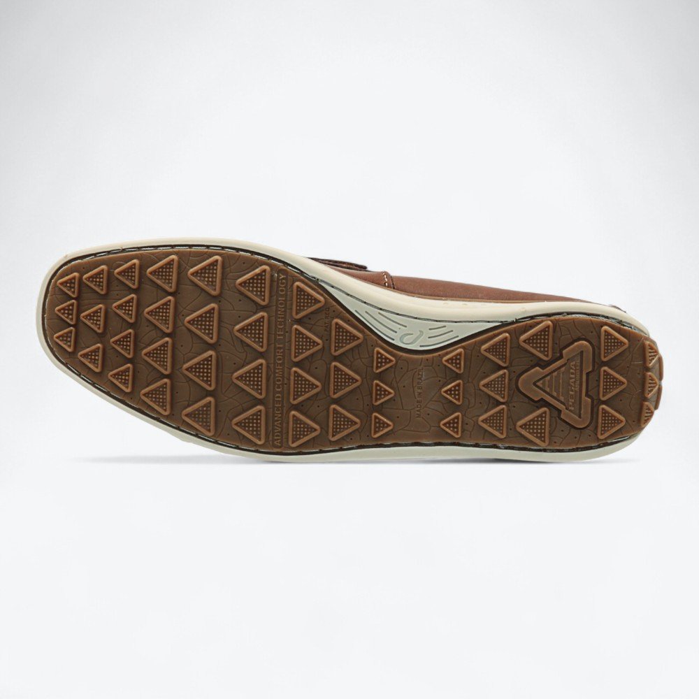Mocassim Pegada Driver em Couro Masculino 14200701 Marrom 6