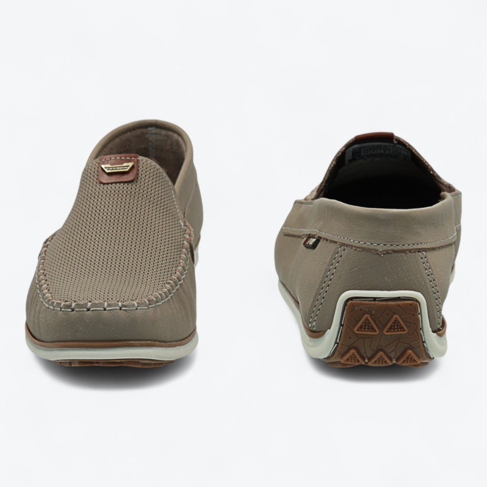 Mocassim Pegada Driver em Couro Masculino 14200206 Areia 5