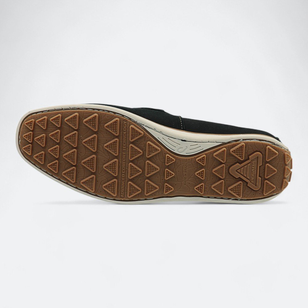 Mocassim Pegada Driver em Couro Masculino 14200705 Azul Marinho 6