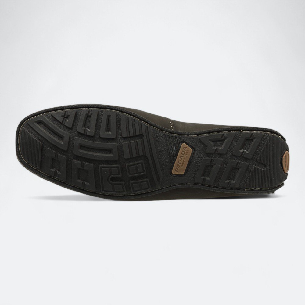 Mocassim Pegada Driver em Couro Masculino 14074105 Marrom Escuro 6