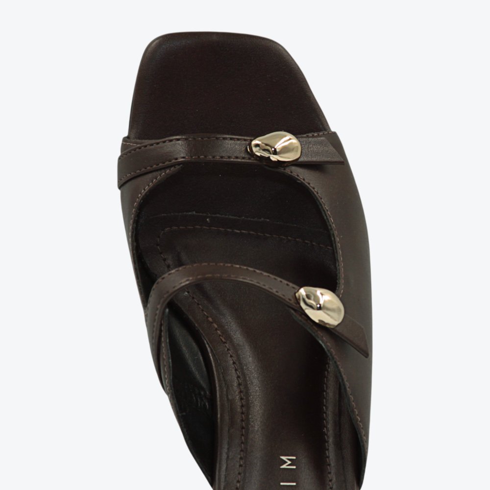 Tamanco Ramarim Salto Bloco Feminino 2539203-01 Café 3