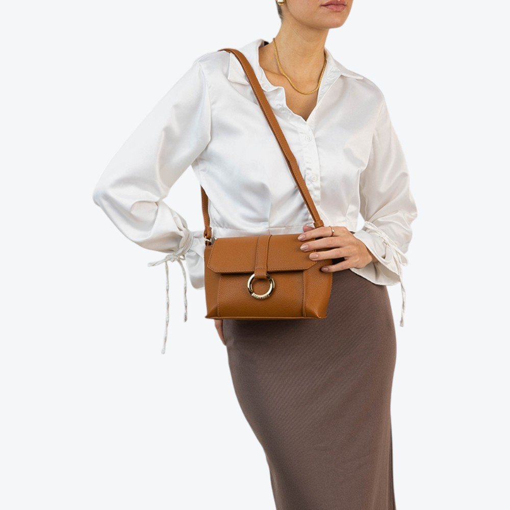 Bolsa Rafitthy Casual Feminina 2825321A Caramelo 2