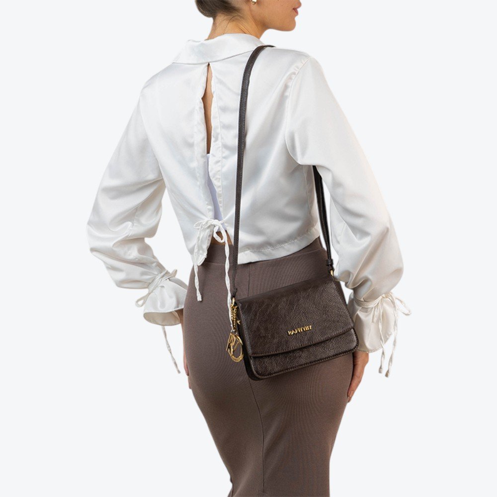 Bolsa Rafitthy Casual Feminina 2825330A Marrom Escuro 2