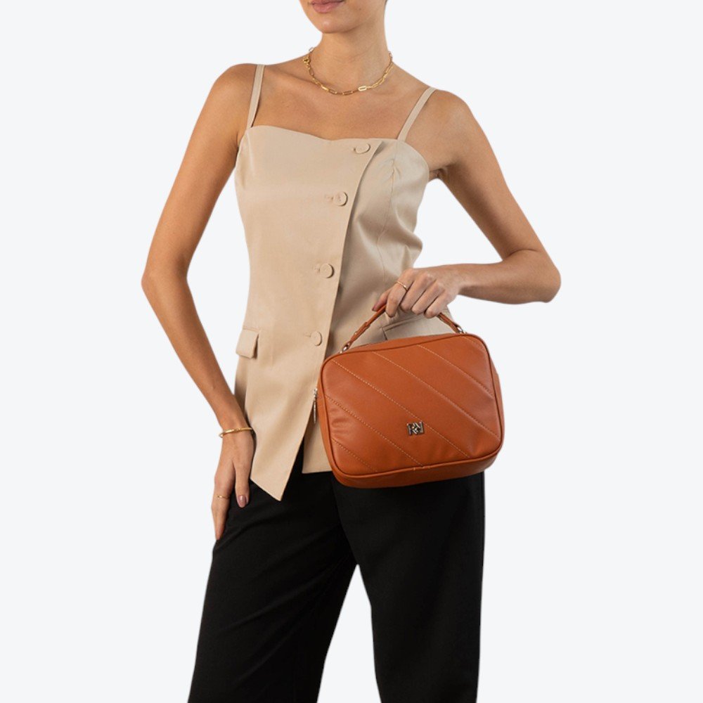 Bolsa Rafitthy Casual Feminina 2824242A Marrom 2