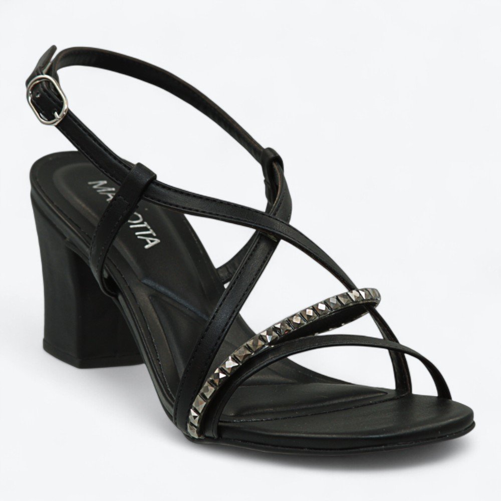 Sandália Mariotta Salto Médio Feminina 2047632-01 Preto 2