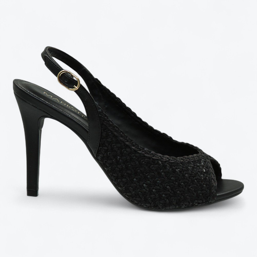Sandália Mariotta Peep Toe Salto Alto Feminina 1353137-01