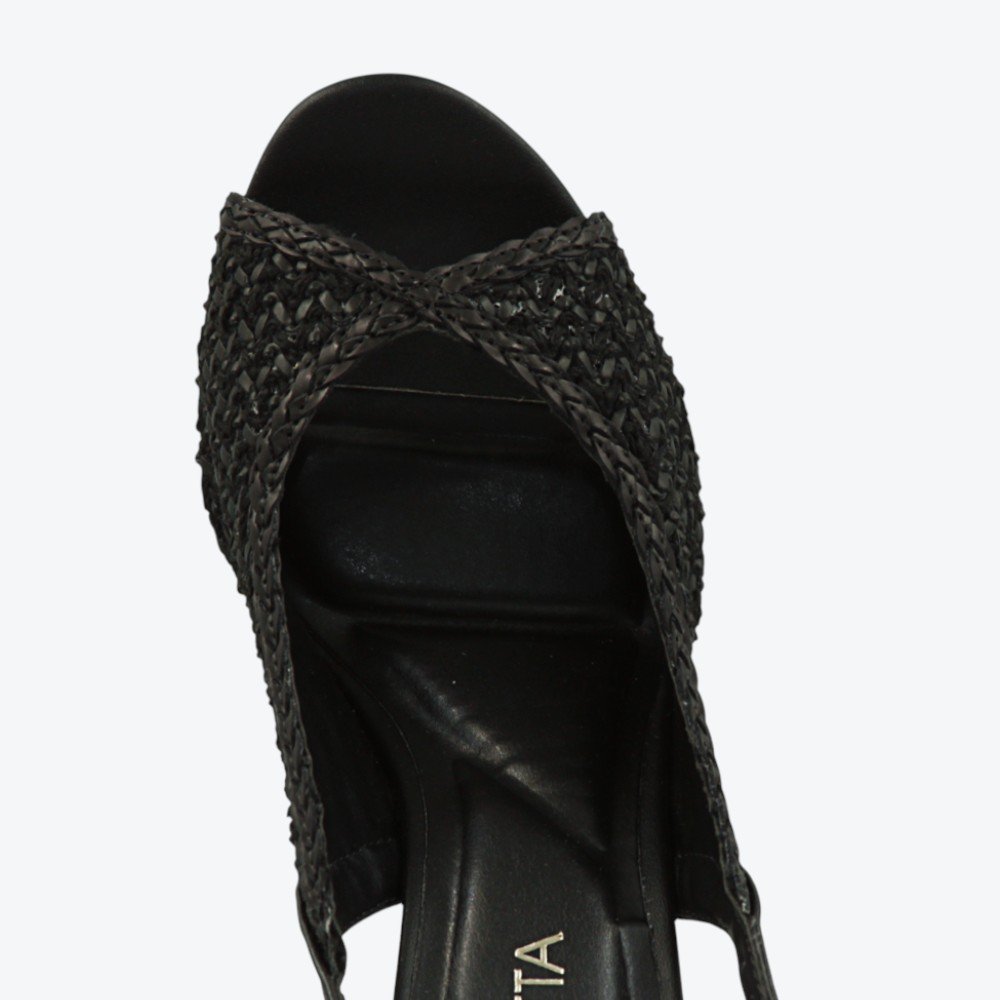 Sandália Mariotta Peep Toe Salto Alto Feminina 1353137-01 Preto 3