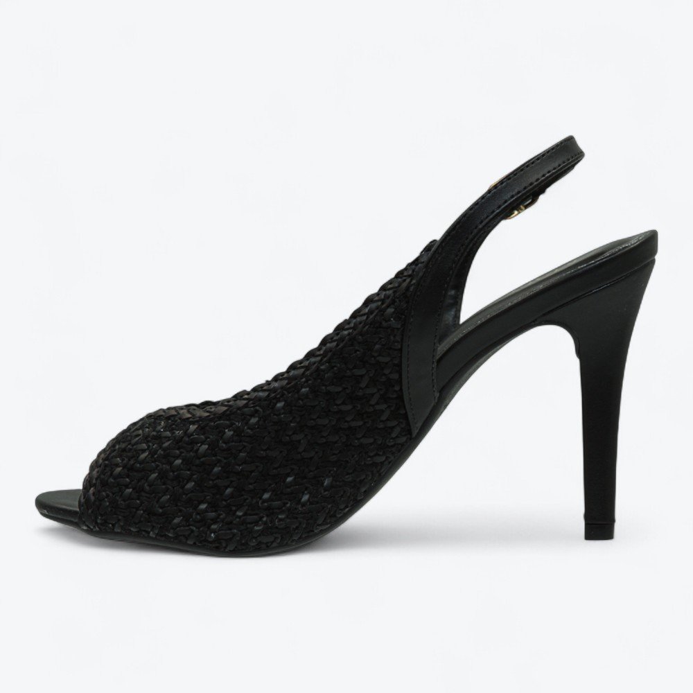 Sandália Mariotta Peep Toe Salto Alto Feminina 1353137-01 Preto 4