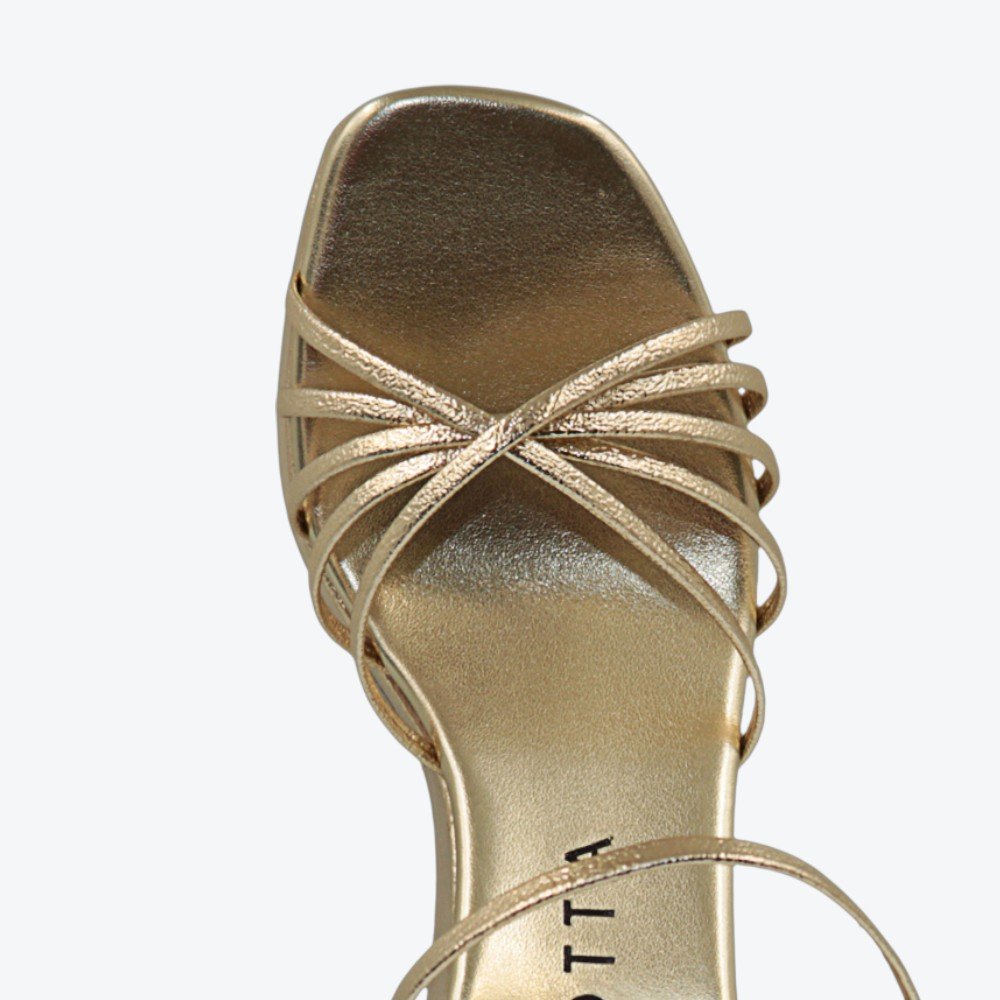 Sandália Mariotta Anabela Metalizada Feminina 2031603-01 Dourado 3