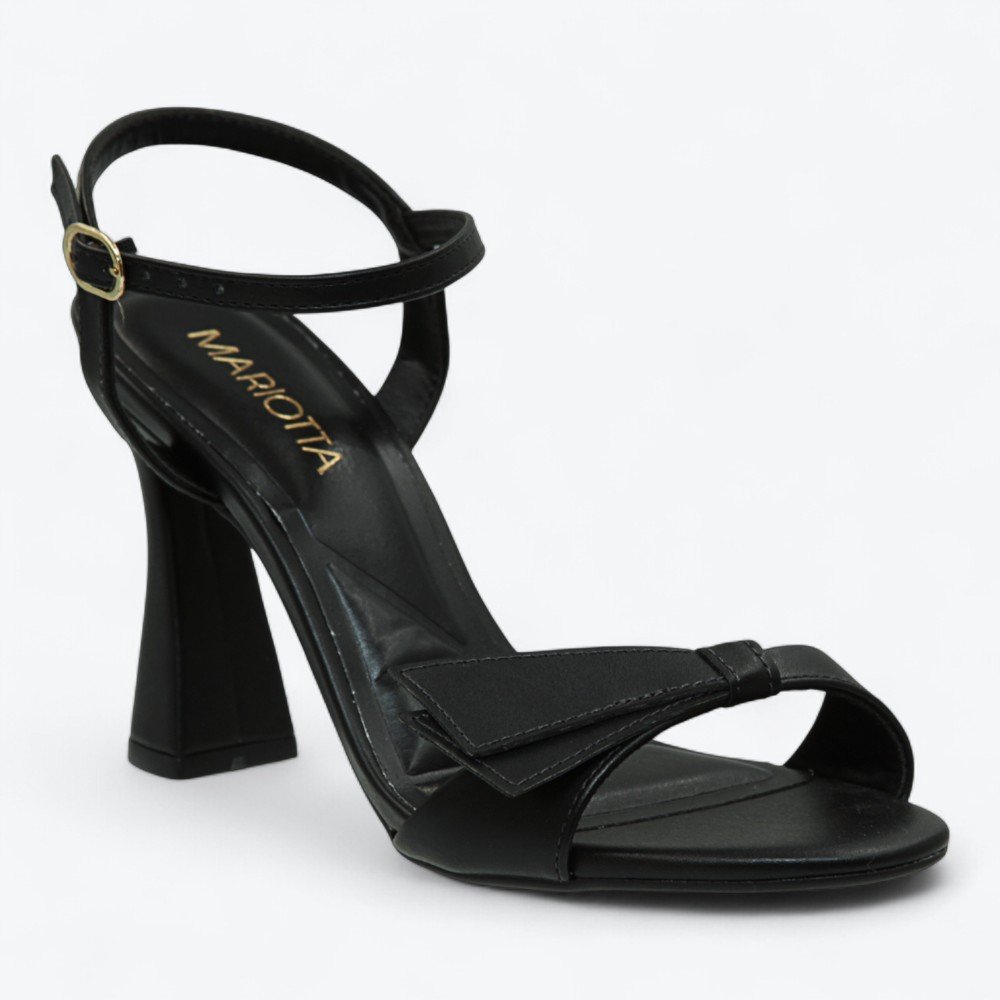 Sandália Mariotta Salto Flare Feminina 2044627-02 Preto 2