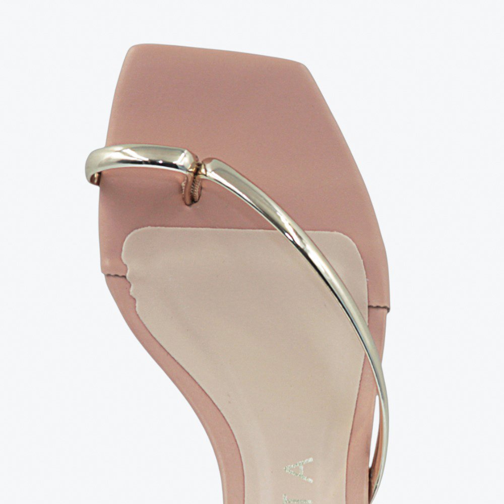 Sandália Mariotta Salto Bloco Feminina 2041503-02 Nude 3