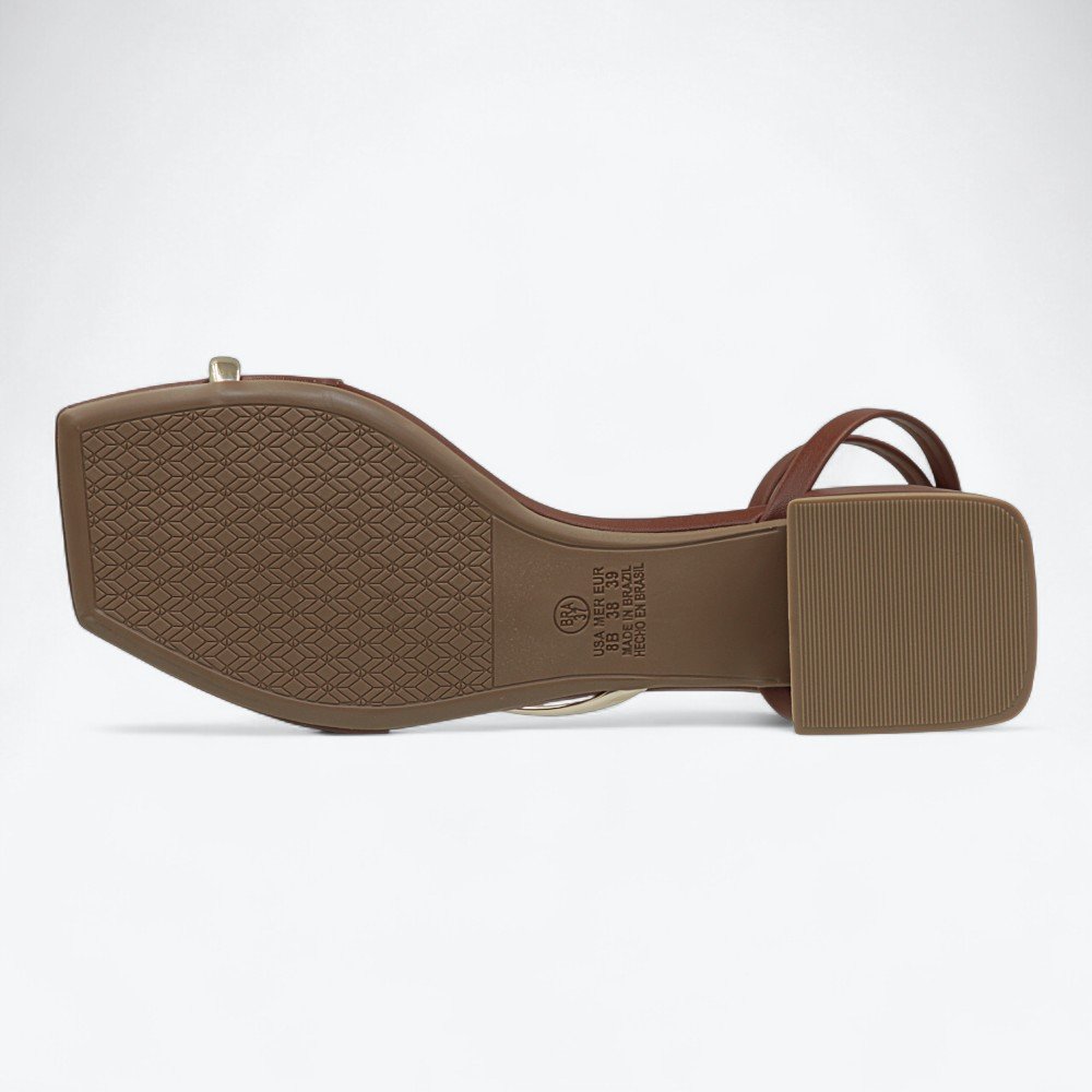 Sandália Mariotta Salto Bloco Feminina 2041503-01 Marrom 6