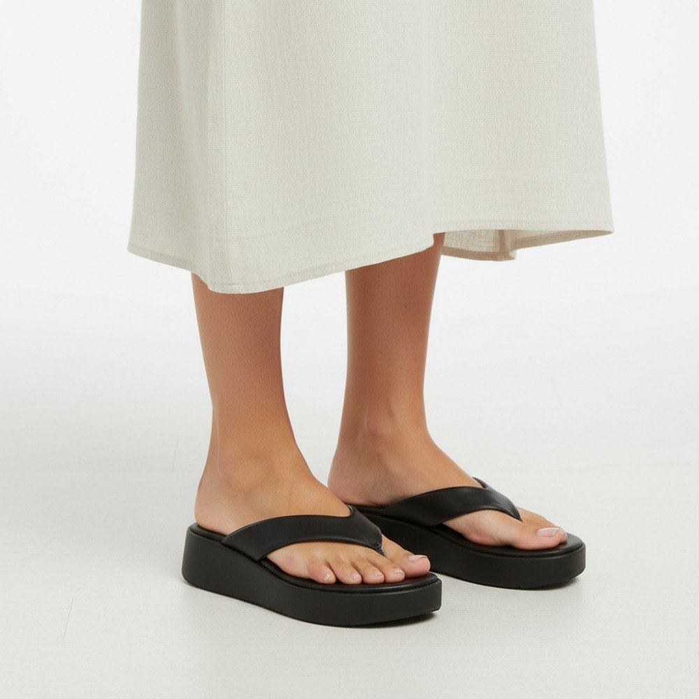 Tamanco Mariotta Flatform Feminino 2054501-02 Preto 2