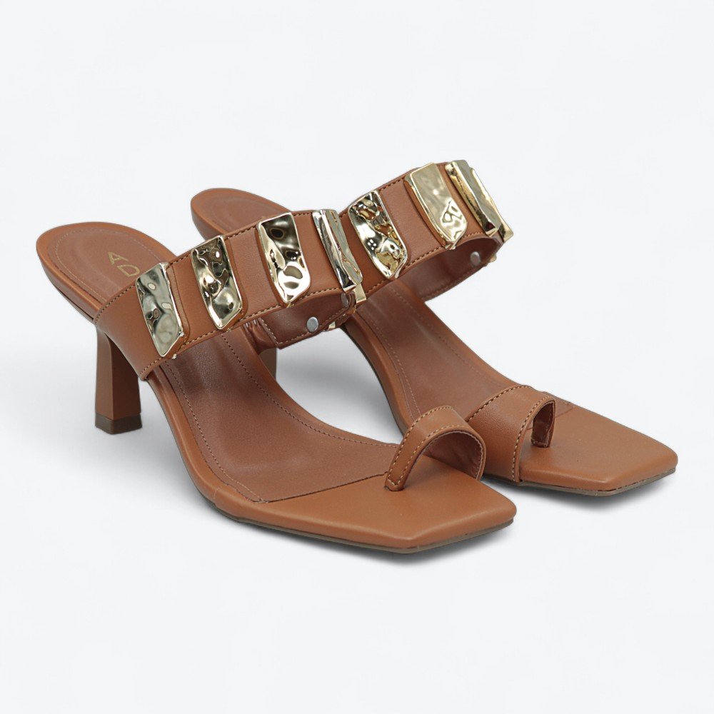 Tamanco Adora Salto Médio Feminino 1887603-01 Marrom 7