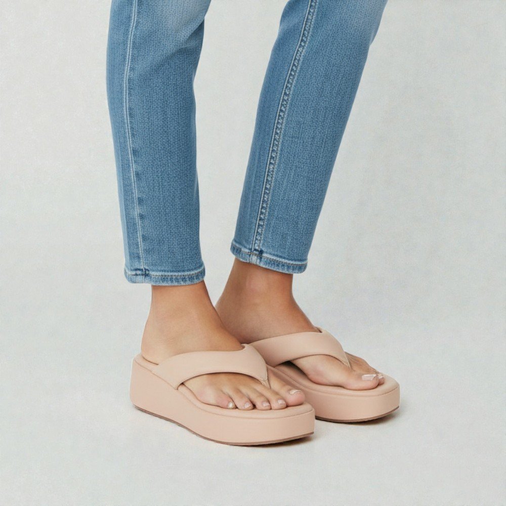 Tamanco Mariotta Flatform Feminino 2054512-02 Nude 2