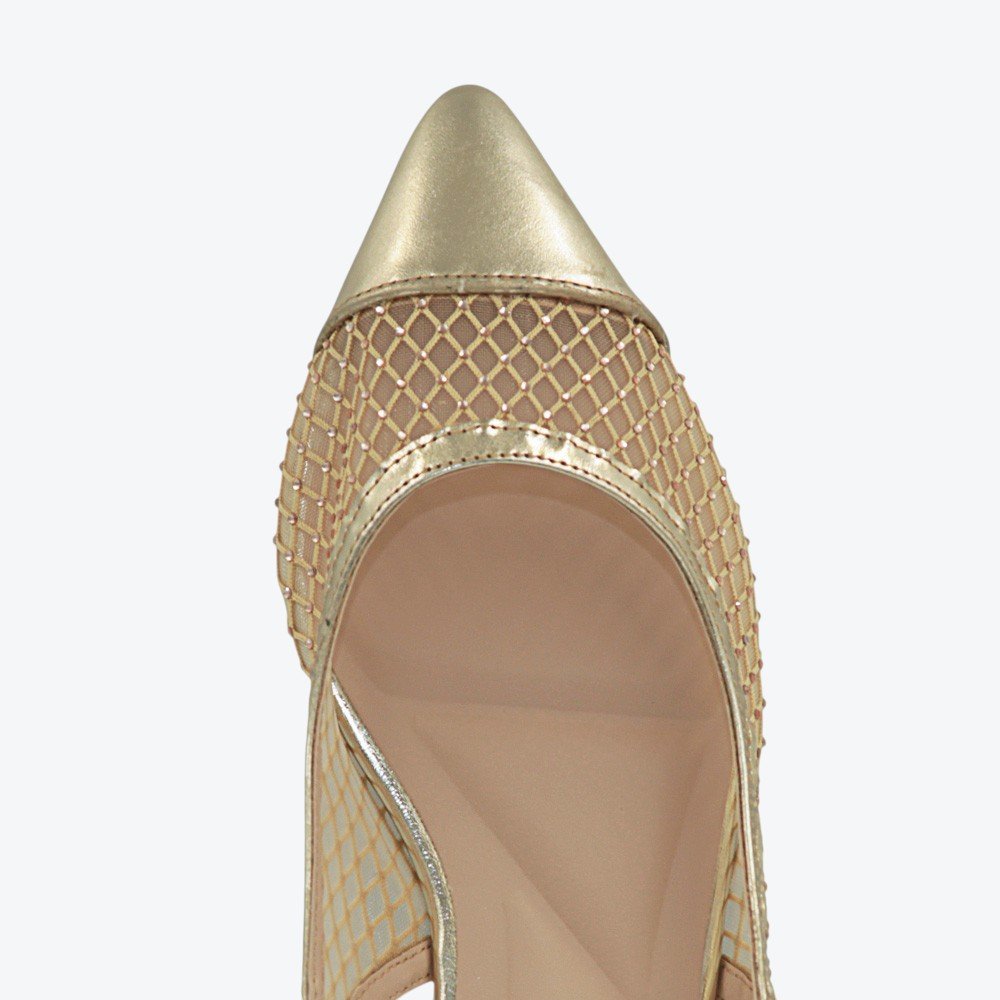 Sapatilha Mariotta Slingback Feminina 1351431-01 Dourado 3
