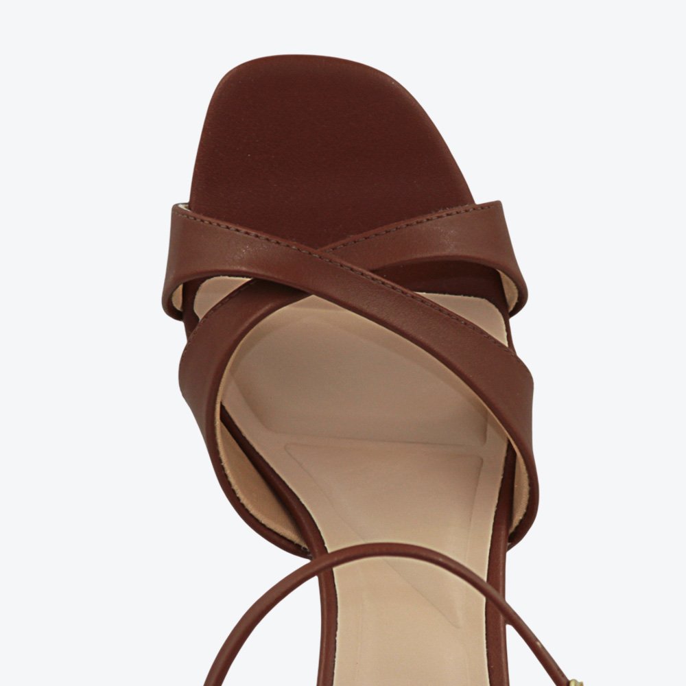 Sandália Mariotta Salto Bloco Feminina 2022133-01 Marrom 3