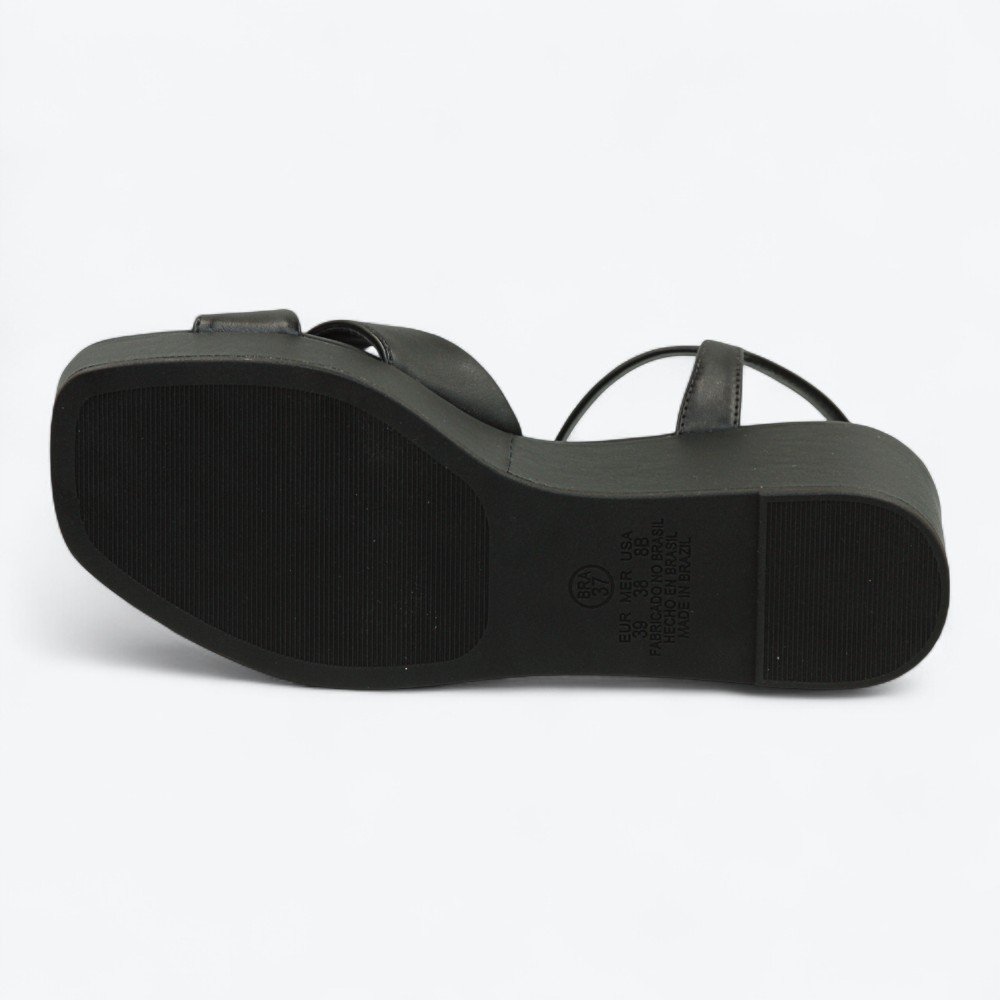 Sandália Mariotta Anabela Feminina 2031527-01 Preto 6