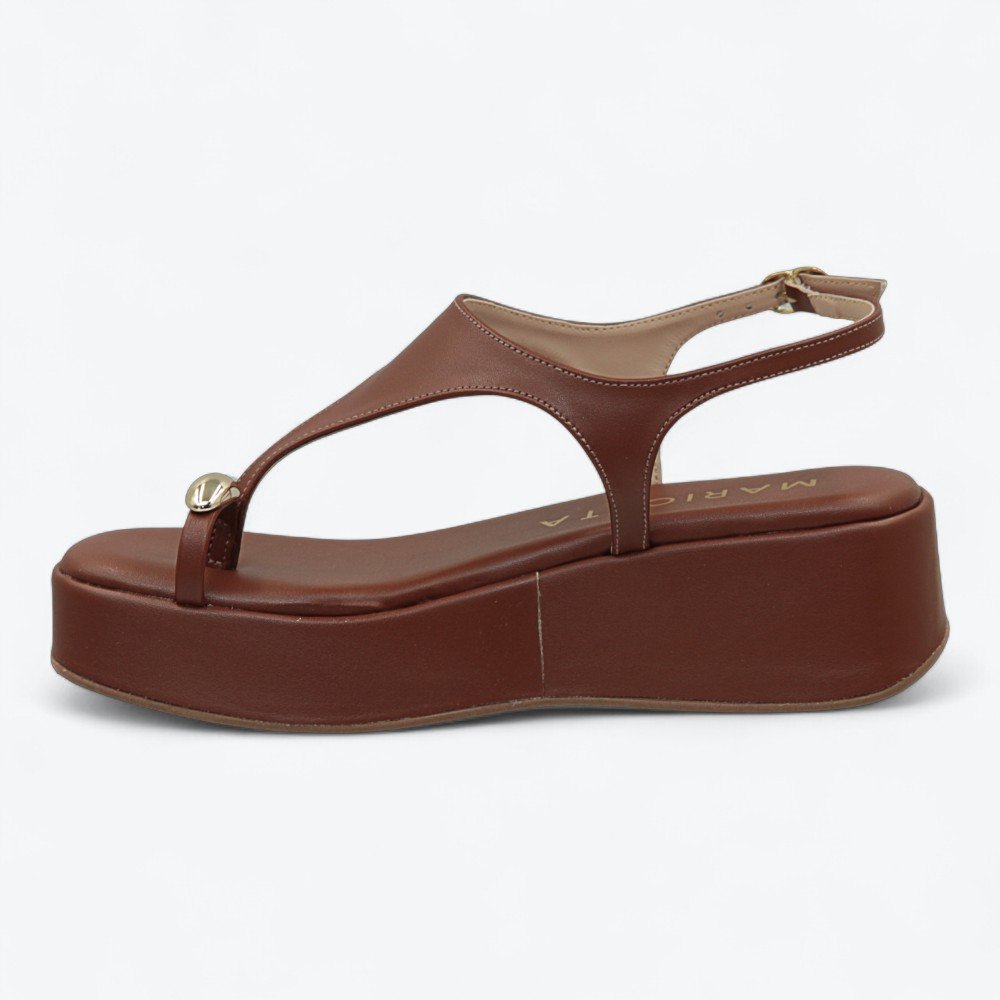 Sandália Mariotta Flatform Feminina 2054533-02 Marrom 4