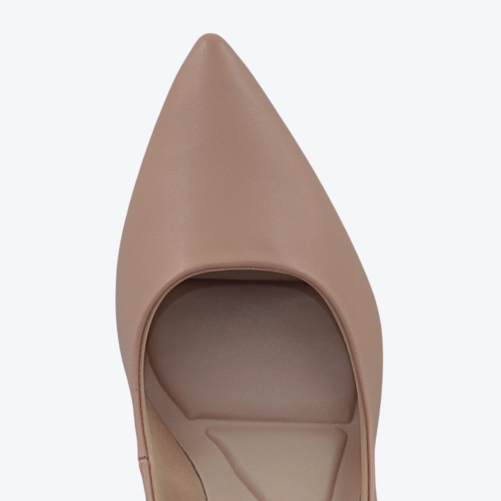 Scarpin Mariotta Salto Bloco Feminino 2066201-02 Nude 3