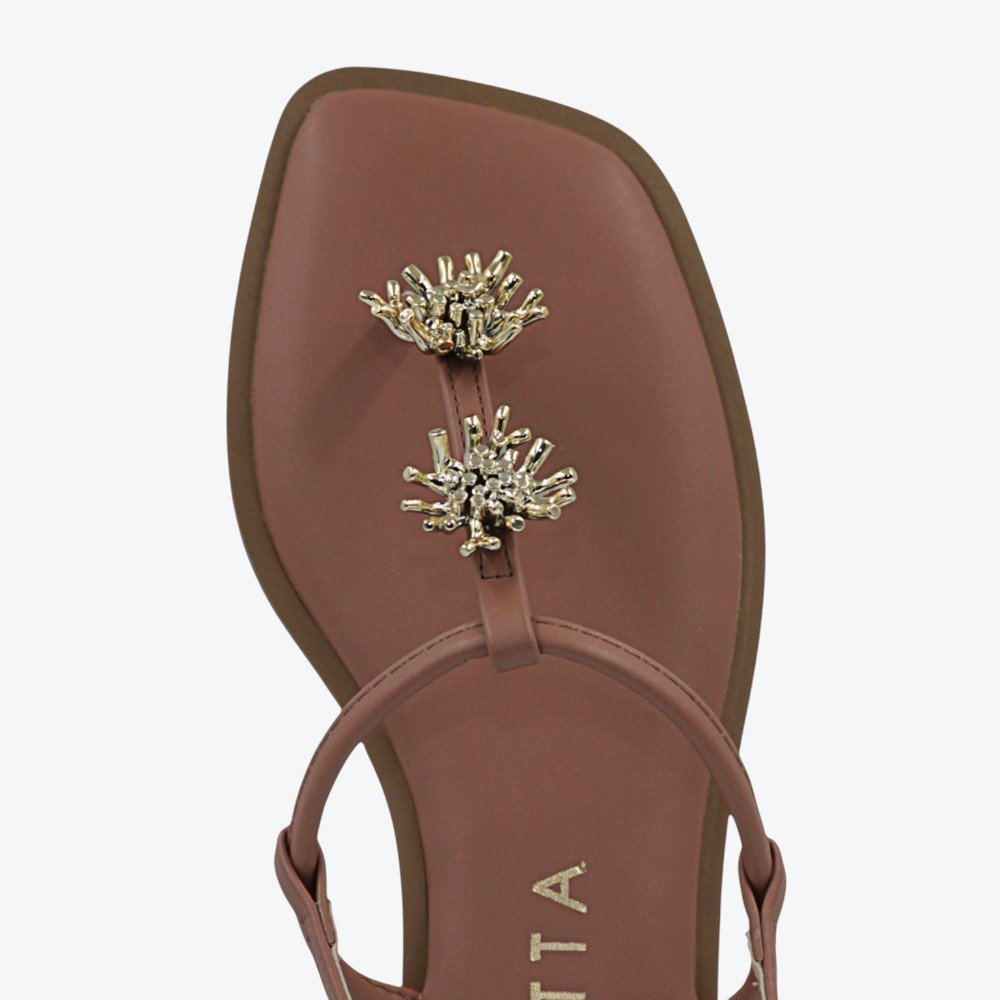 Sandália Mariotta Rasteira Feminina 2097004-01 Marrom 3