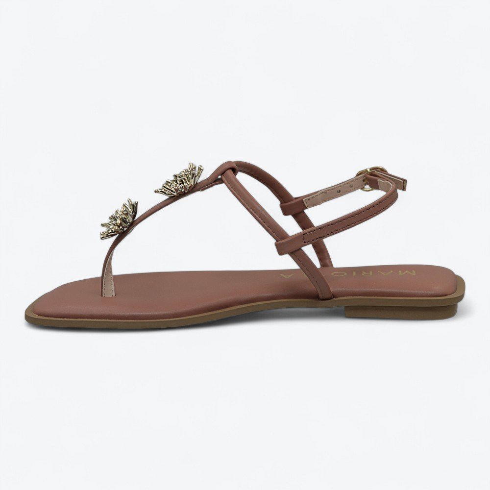 Sandália Mariotta Rasteira Feminina 2097004-01 Marrom 4