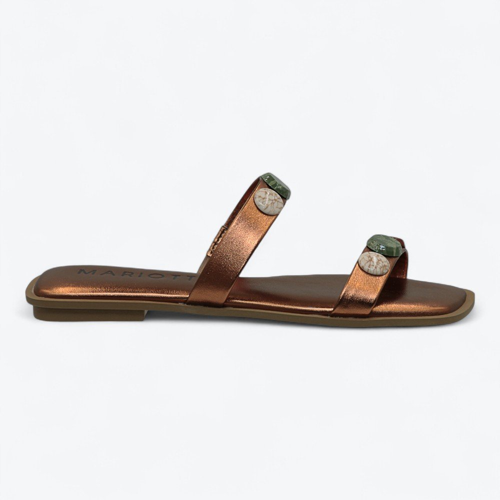 Rasteira Mariotta Metalizada Feminina 2097002-01