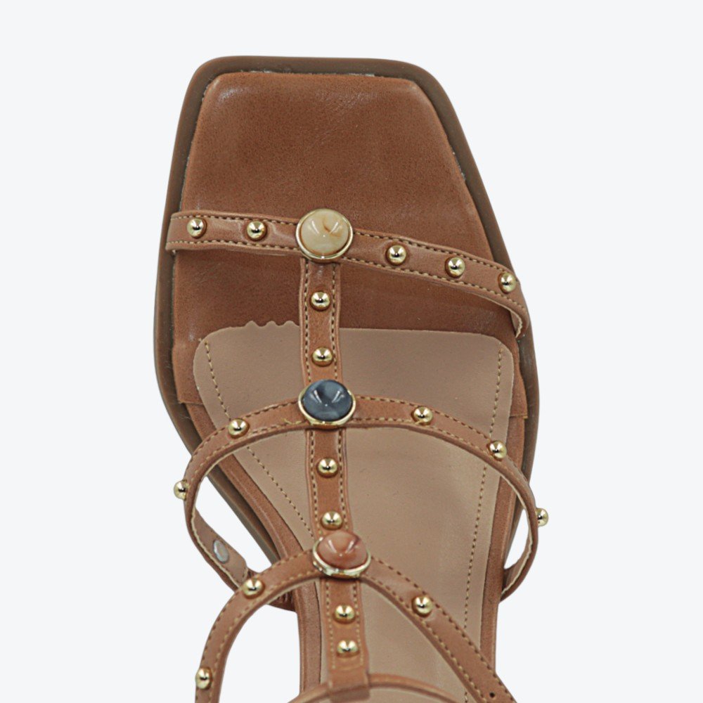 Sandália Adora Salto Bloco Feminina 1907646-01 Marrom 3