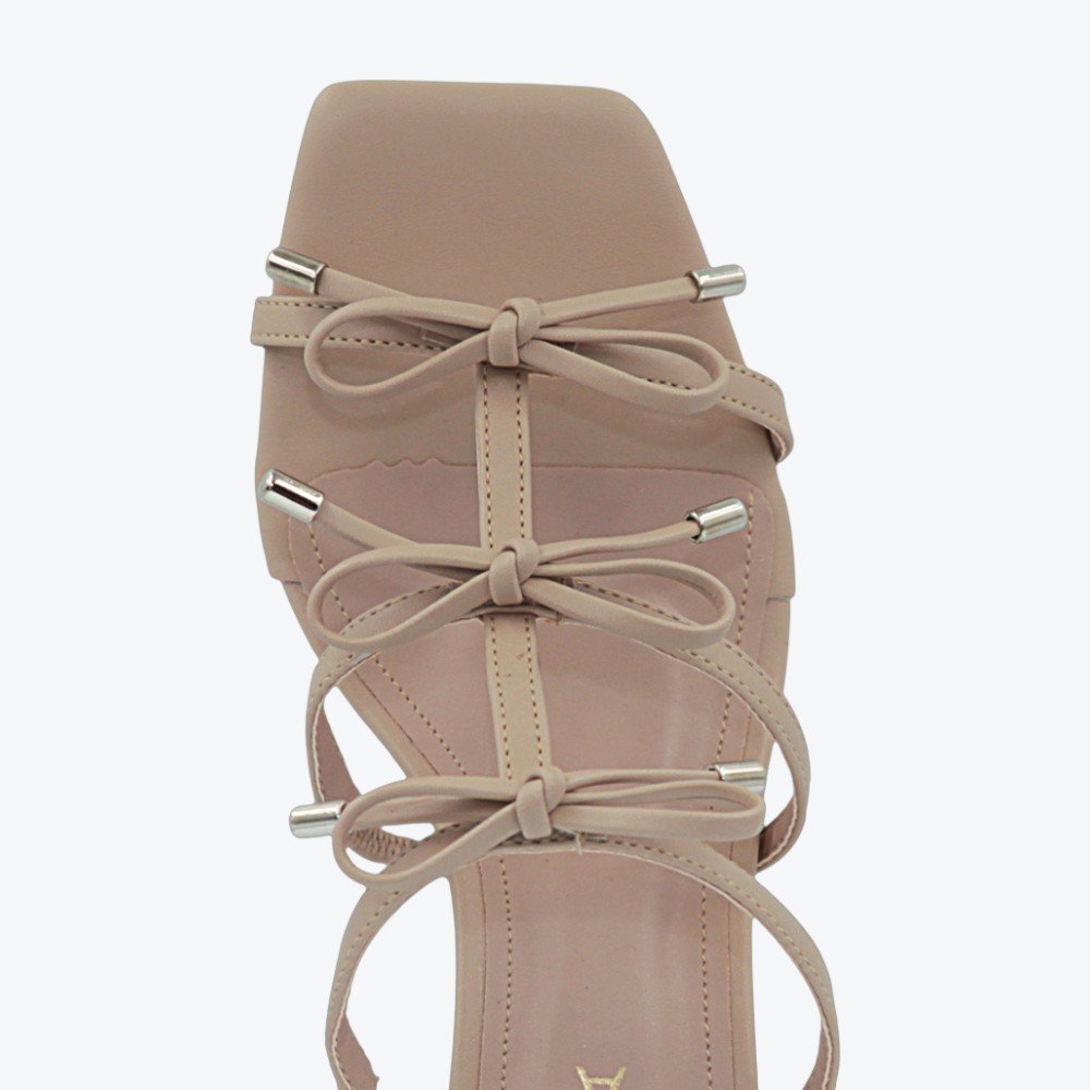 Tamanco Adora Salto Médio Feminino 1887656-01 Bege 3