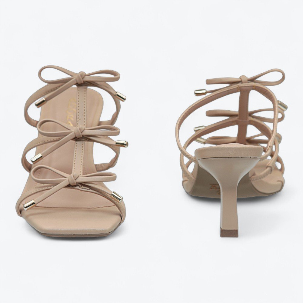 Tamanco Adora Salto Médio Feminino 1887656-01 Bege 5