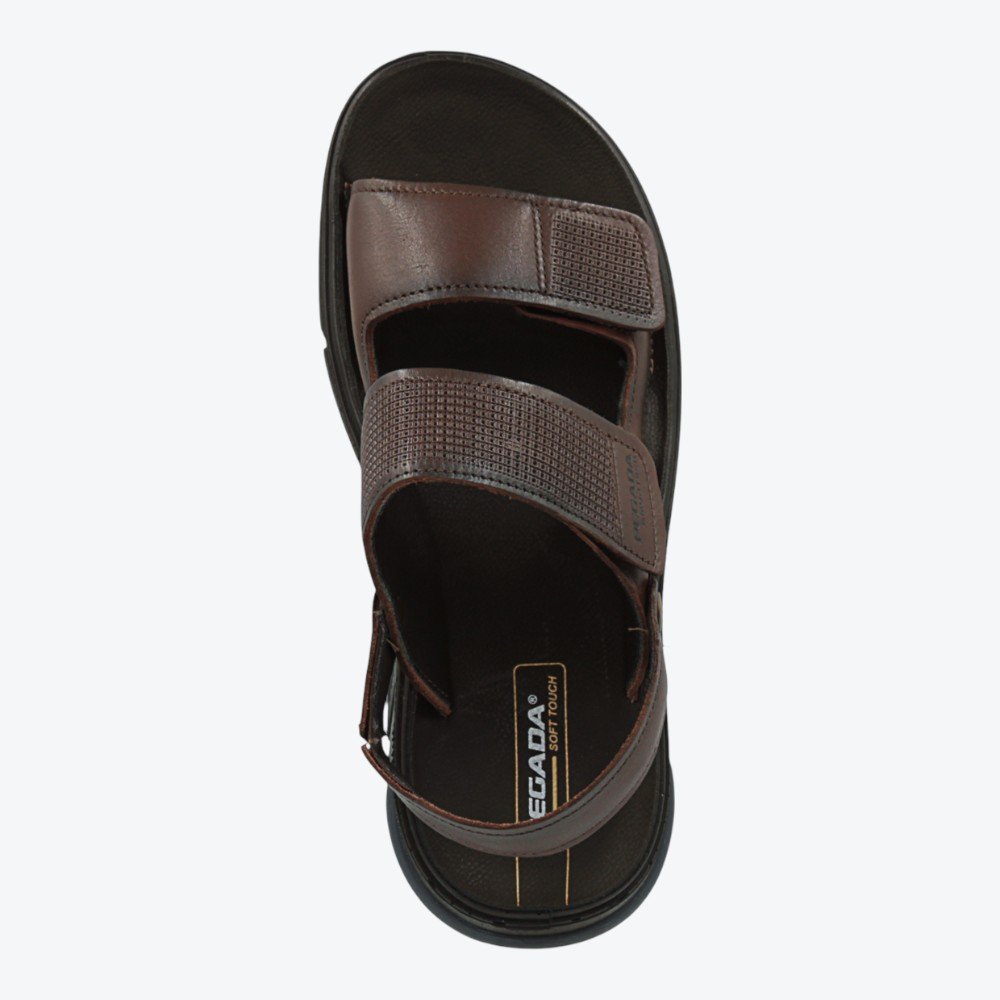 Sandália Pegada em Couro Masculina 13440201 Marrom 3
