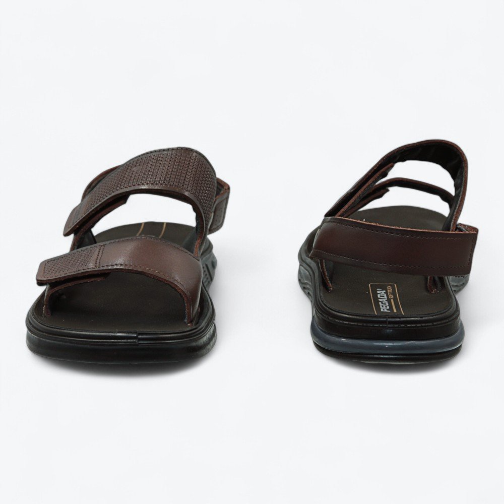 Sandália Pegada em Couro Masculina 13440201 Marrom 5