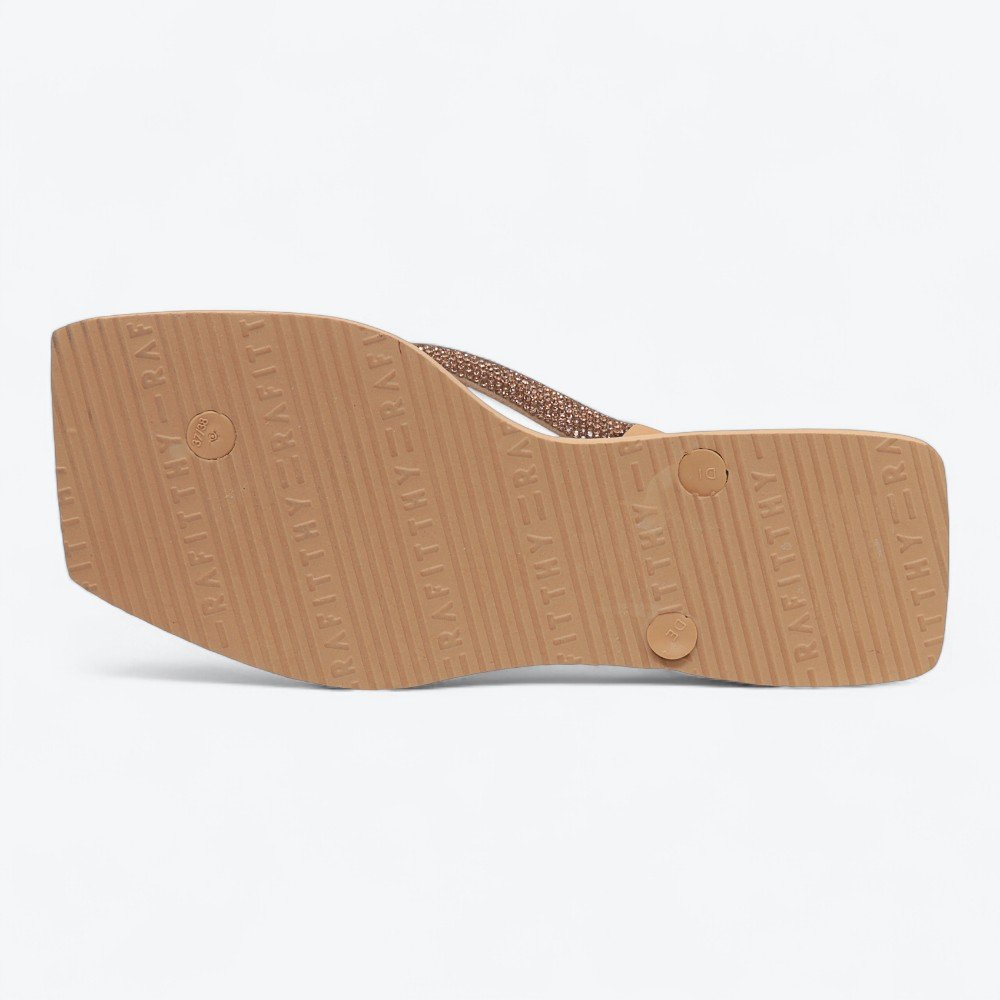 Chinelo Rafitthy South Beach Strass Feminino 25116100-02 Nude 4