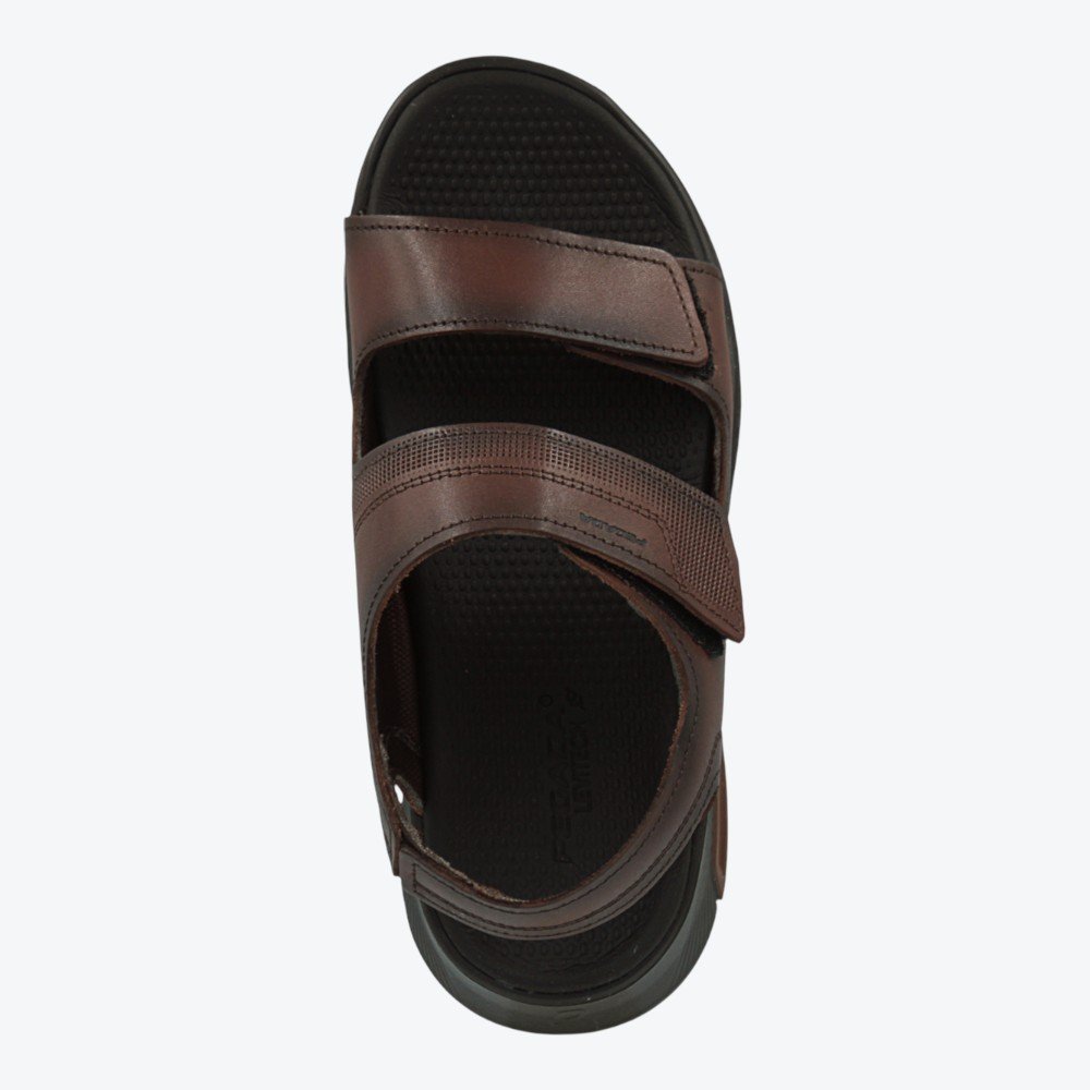 Sandália Pegada em Couro Masculina 13470302 Marrom 4