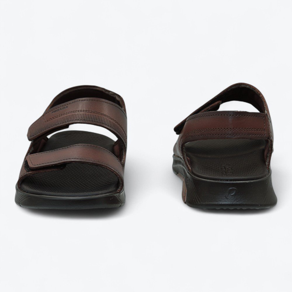 Sandália Pegada em Couro Masculina 13470302 Marrom 6