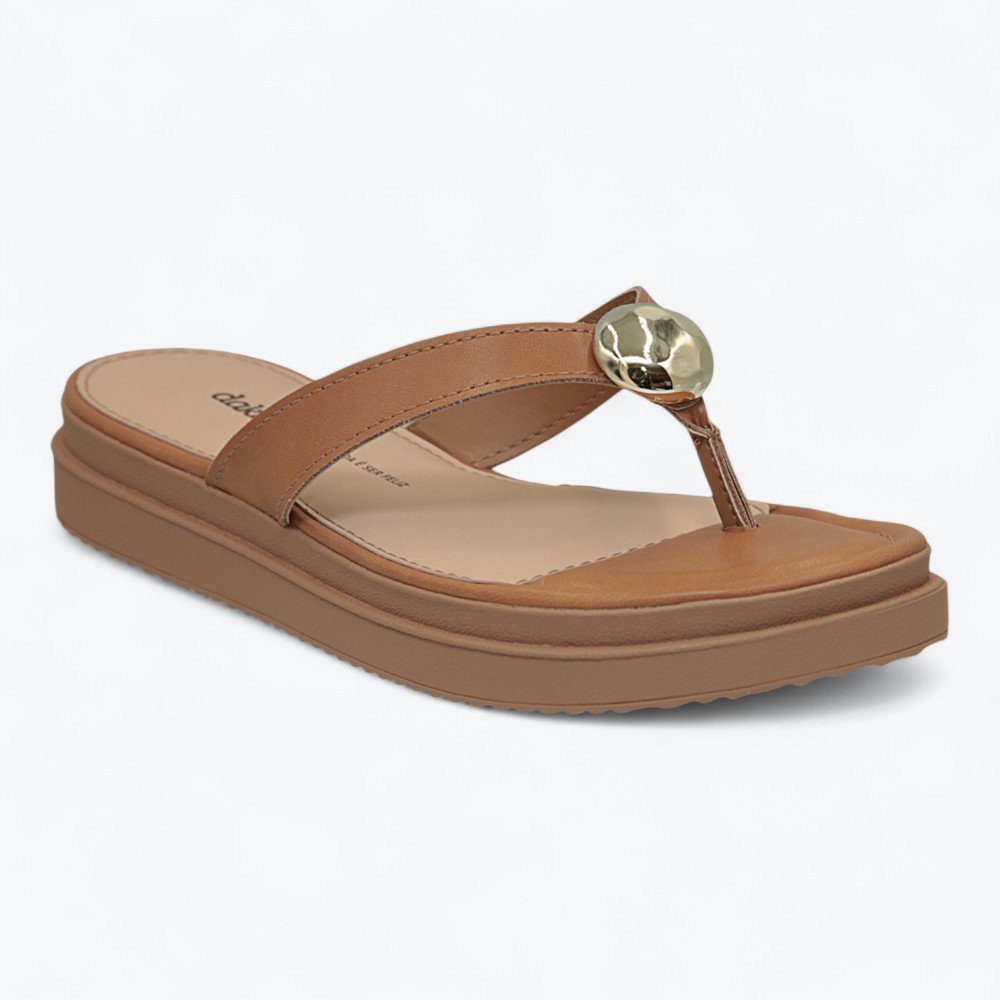 Sandália Dakota Flatform Feminina Y9282-01 Caramelo 3