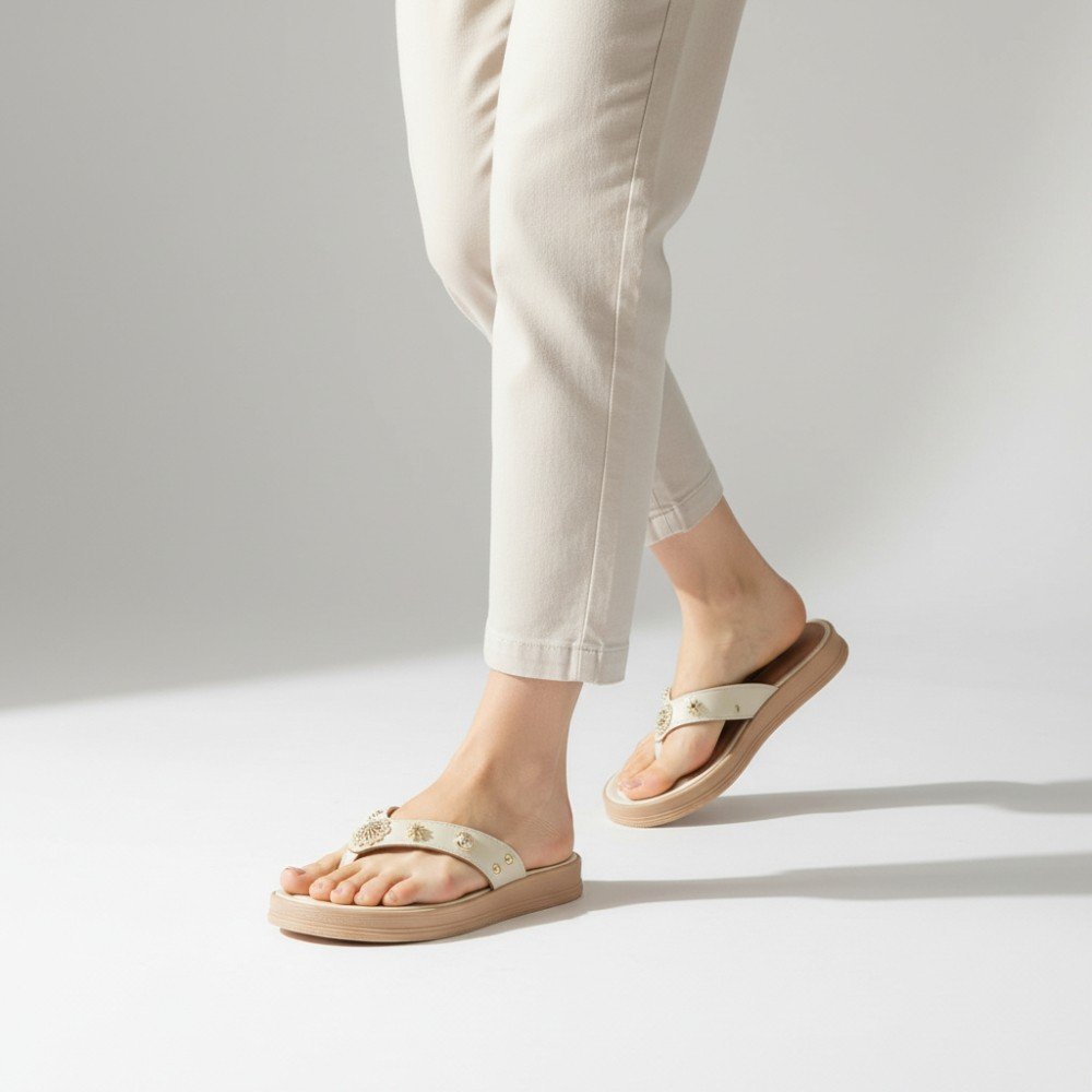 Sandália Dakota Flatform Feminina Y9451-01 Creme 2