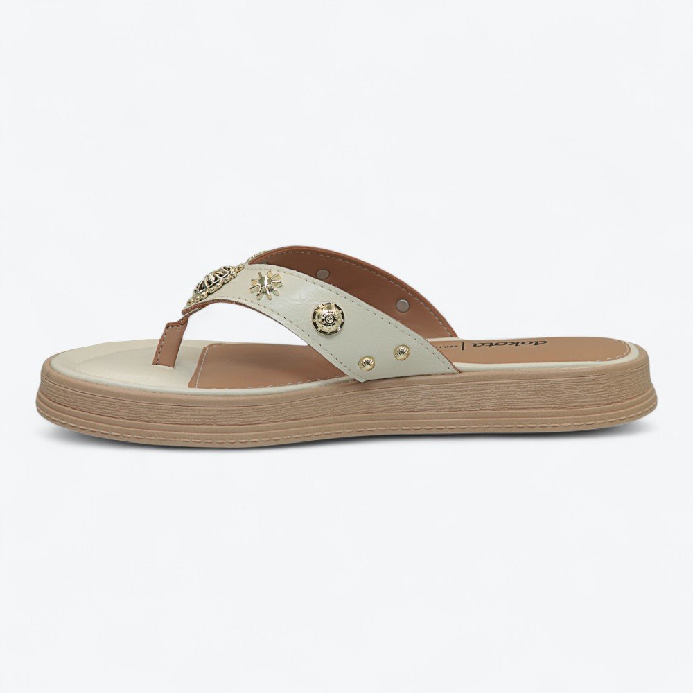 Sandália Dakota Flatform Feminina Y9451-01 Creme 5