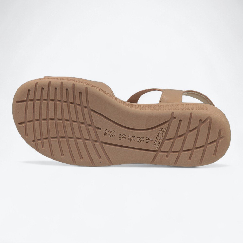 Sandália Comfortflex Anabela Feminina 2586404-02 Nude 6