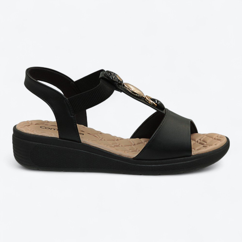 Sandália Comfortflex Anabela Feminina 2586404-01