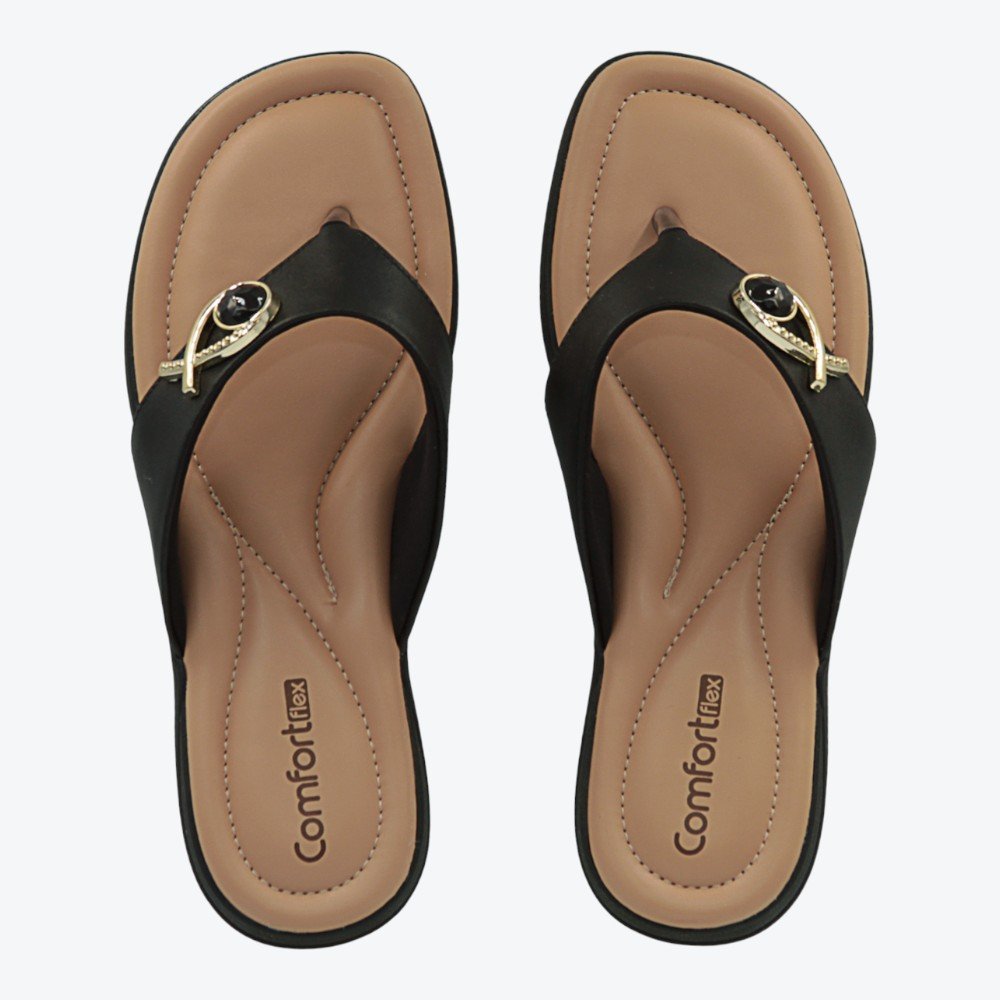 Chinelo Comfortflex Feminino 2580401-01 Preto 3