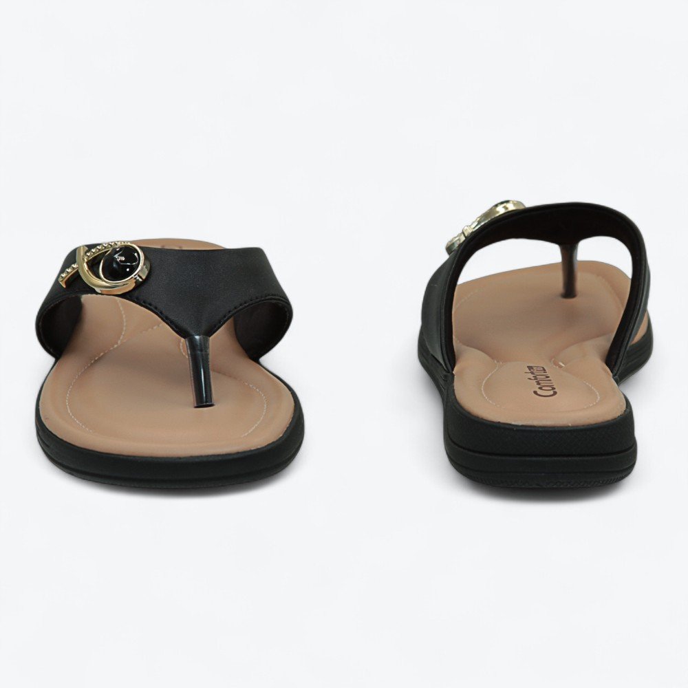 Chinelo Comfortflex Feminino 2580401-01 Preto 5