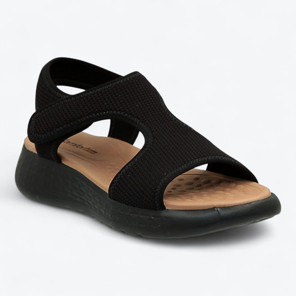Sandália Comfortflex Feminina 2547304-01 Preto 2