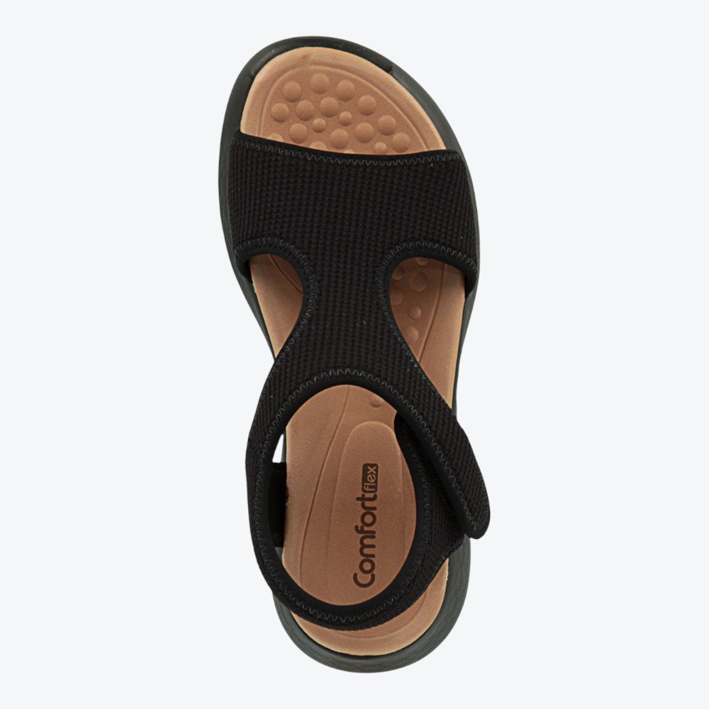 Sandália Comfortflex Feminina 2547304-01 Preto 3