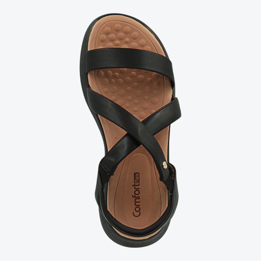 Sandália Comfortflex Feminina 2547402-01 Preto 3