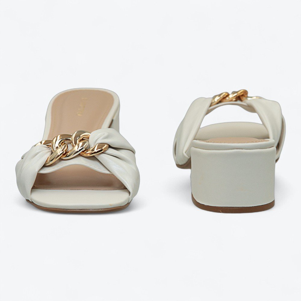 Tamanco Rafitthy Salto Médio Feminino 1896008A3 Off White 5