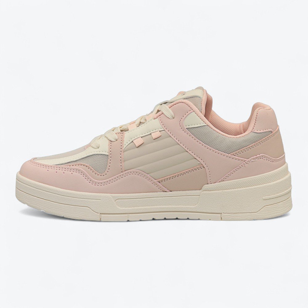 Tênis Ramarim Casual Feminino 2589236-01 Bege/Rosa 5